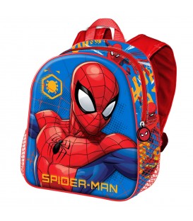 Mochila Infantil 3d spiderman rojo
