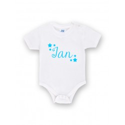Body bebé personalizado nombre y estrellas