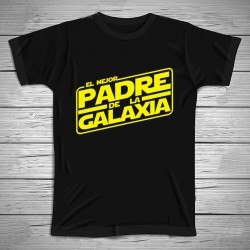 Camiseta el mejor padre de la galaxia